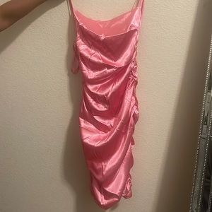 Silk pink dress
